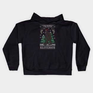 Merry Squatchmas Kids Hoodie